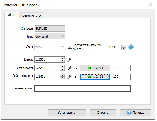 Легко открывайте отложенные ордера в нашем торговом симуляторе Forex Tester